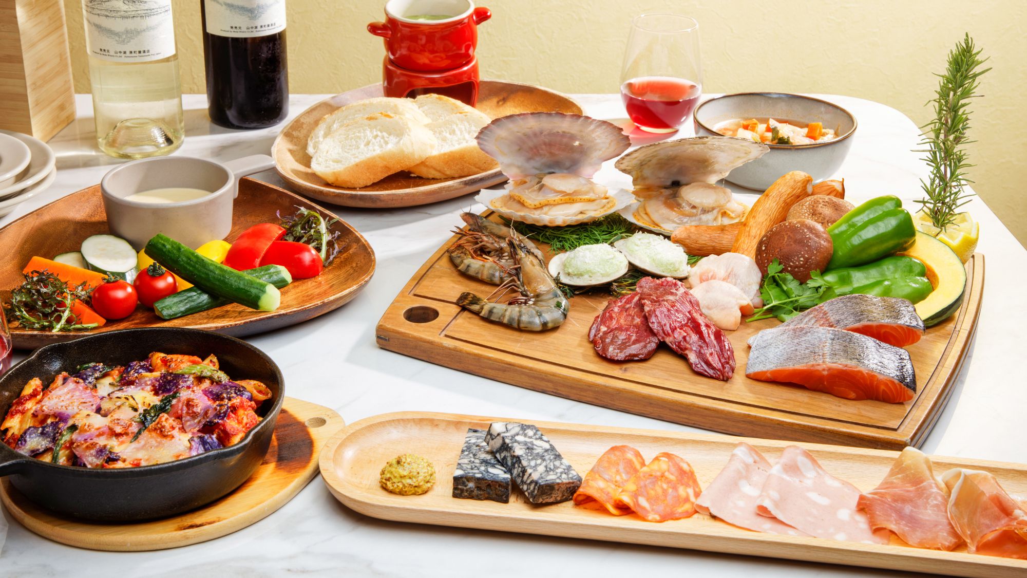 帆立・蛤・ワイン鱒・海老 海香るイタリアングリル