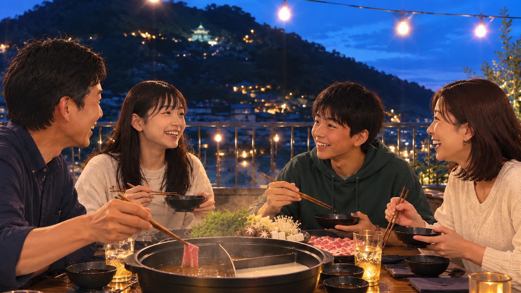 【2食付／瀬戸内の味】レモンポークと穴子のしゃぶしゃぶプラン【レギュラーコース】