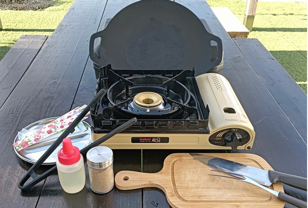 素泊まりでご宿泊の方にはBBQセットもレンタル中♪