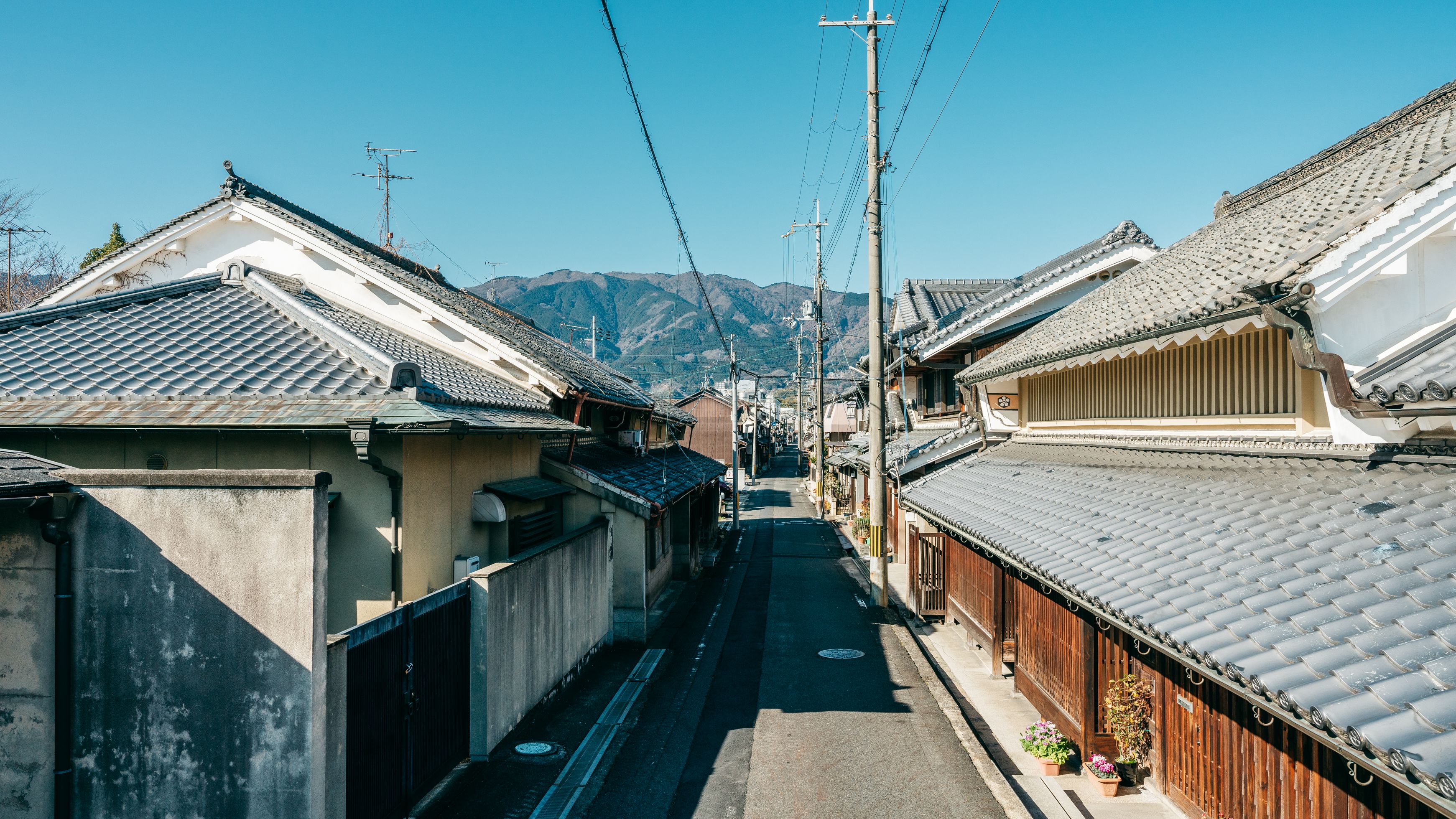 御所まち：江戸時代から残る街並み