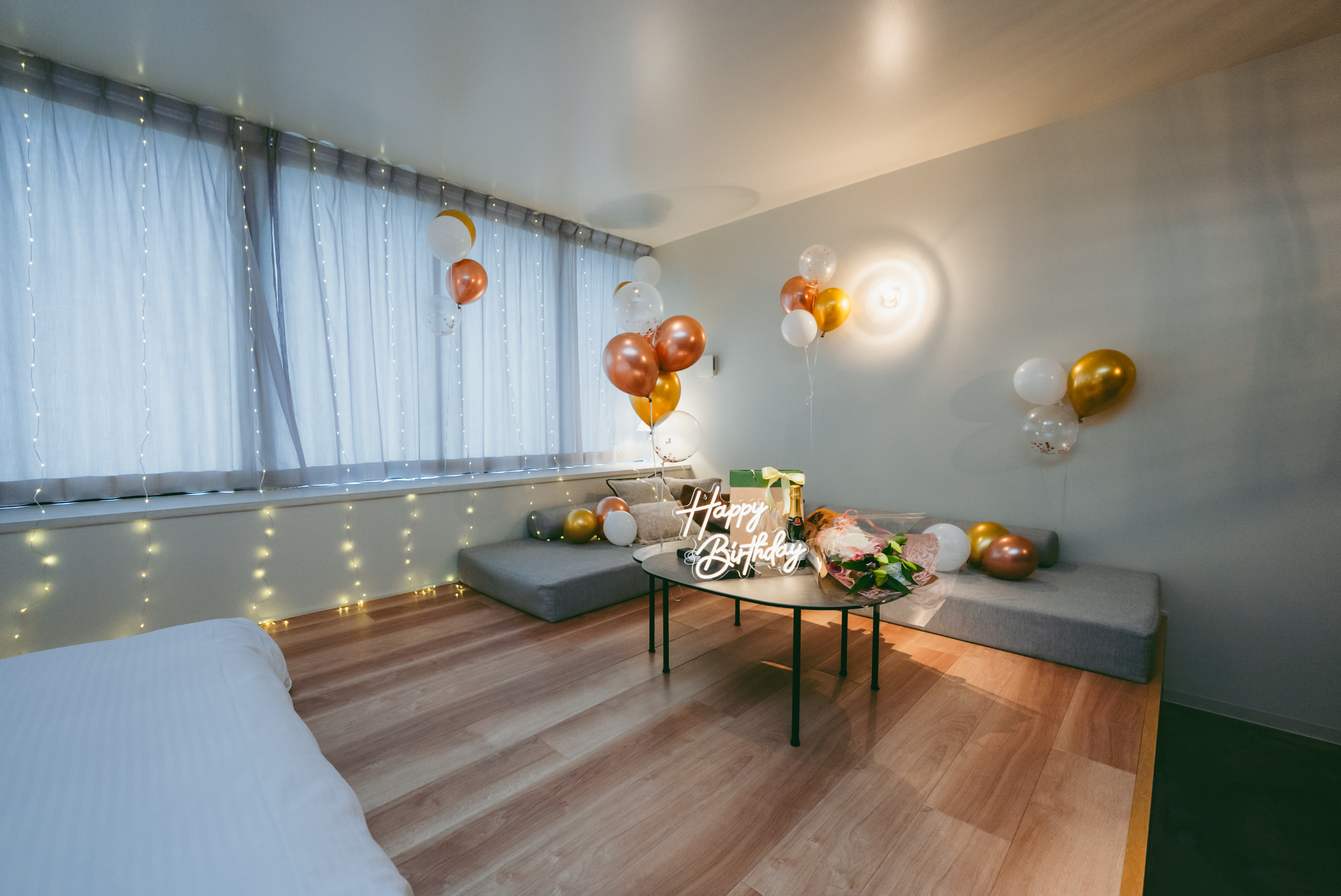 アニバーサリープラン装飾（シーサイドダイニングツイン）