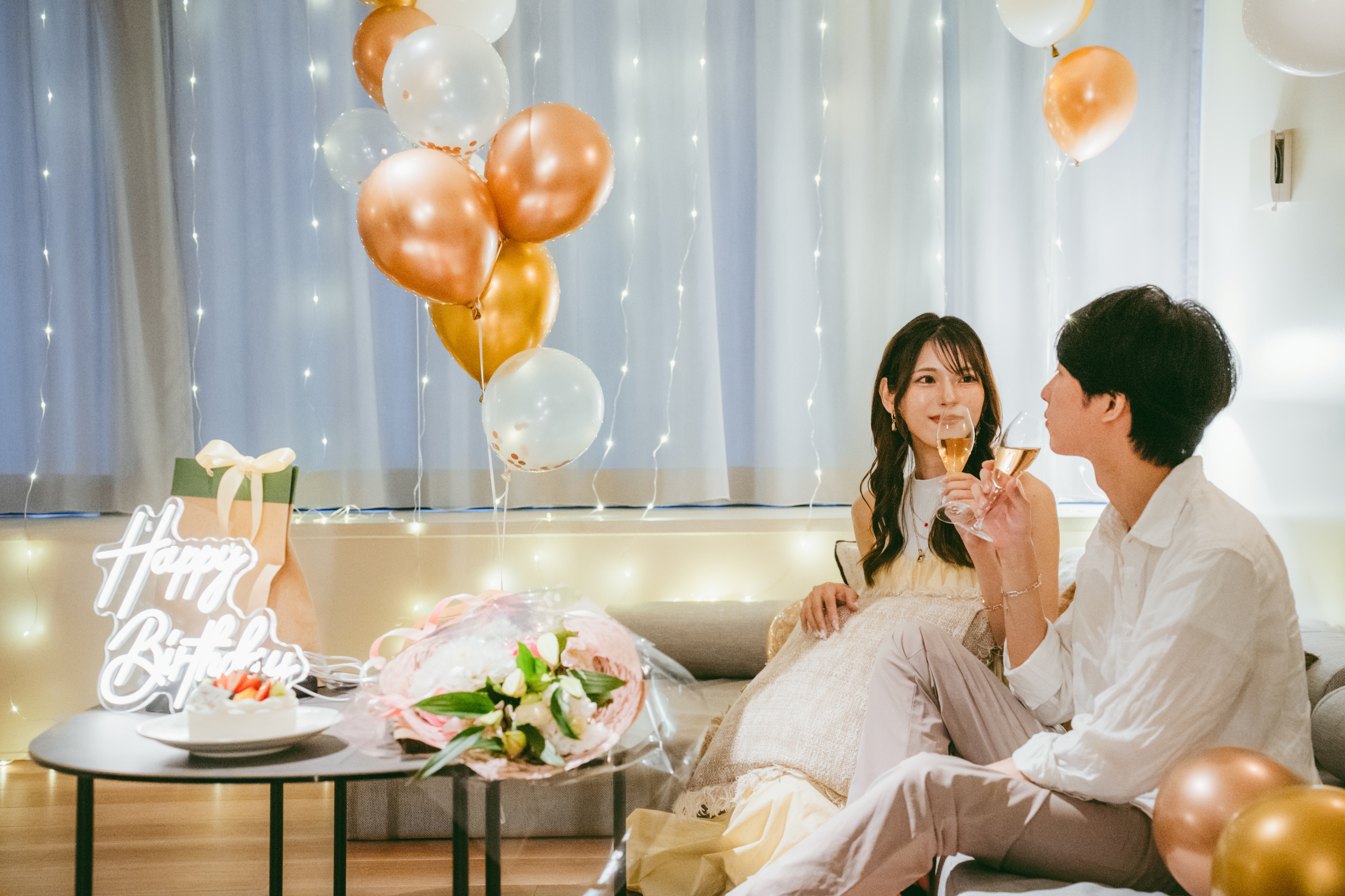 アニバーサリープラン装飾（シーサイドダイニングツイン）