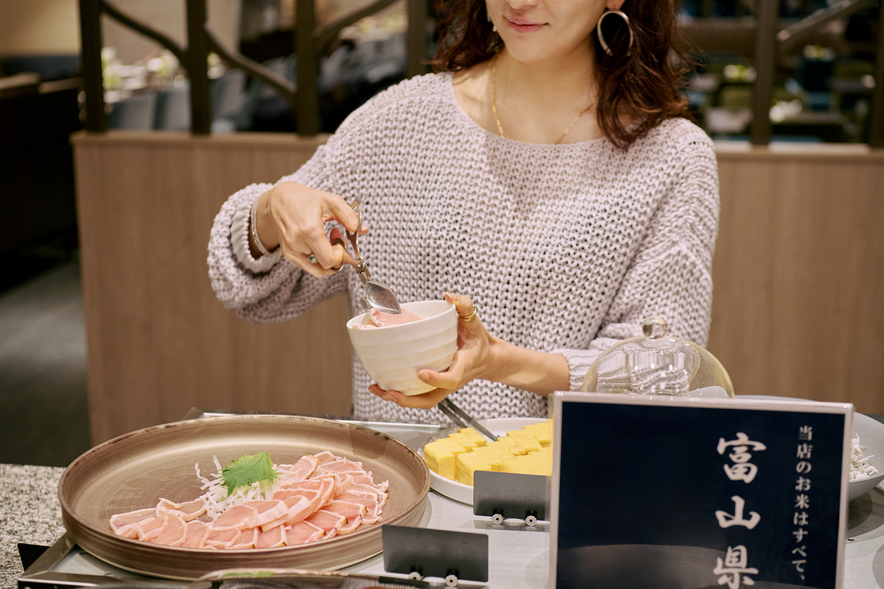 富山ならではの朝食ビュッフェ