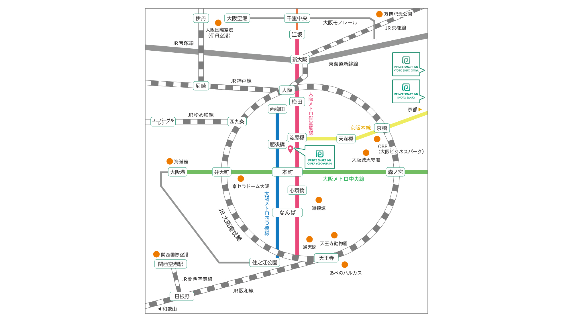 ホテル周辺地図