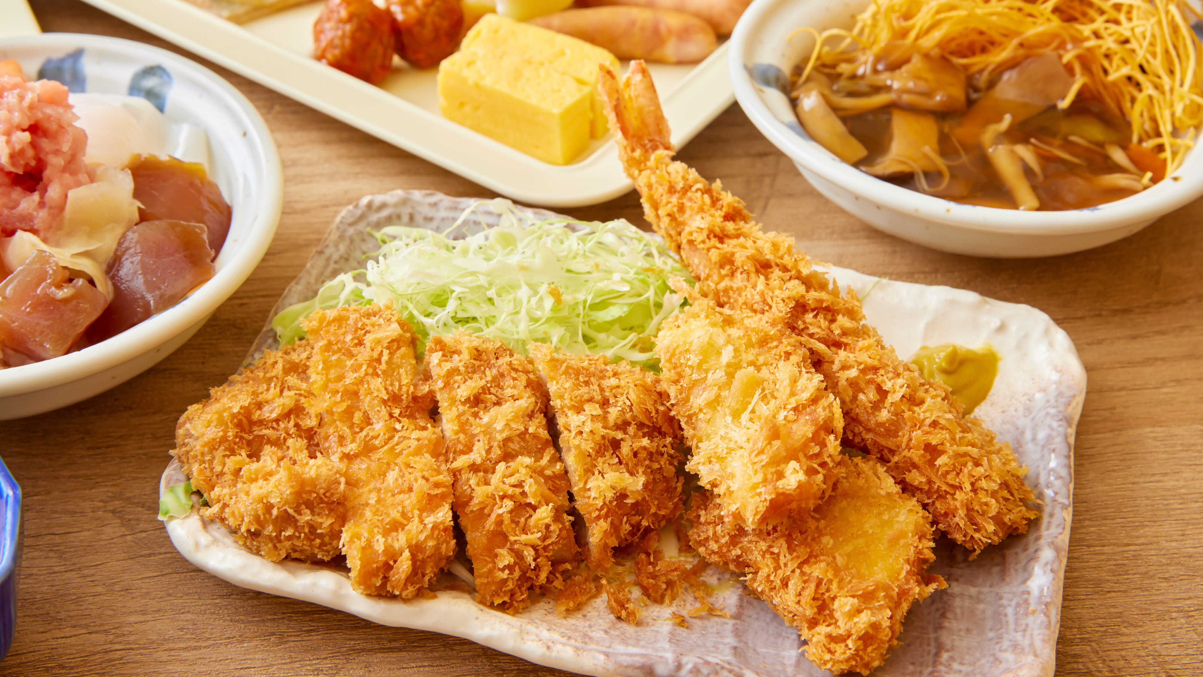 【朝食イメージ】揚げたてをご提供いたします。