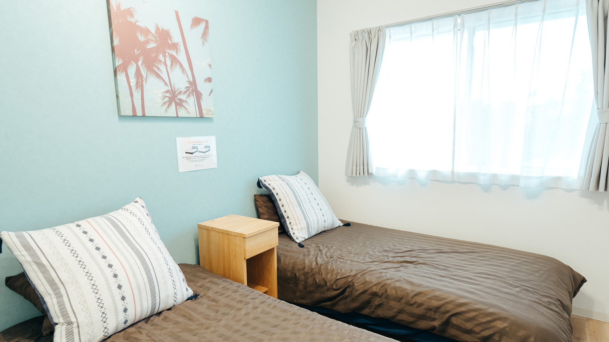 ・【寝室2】シングルベッド２台&times;2部屋を完備しております