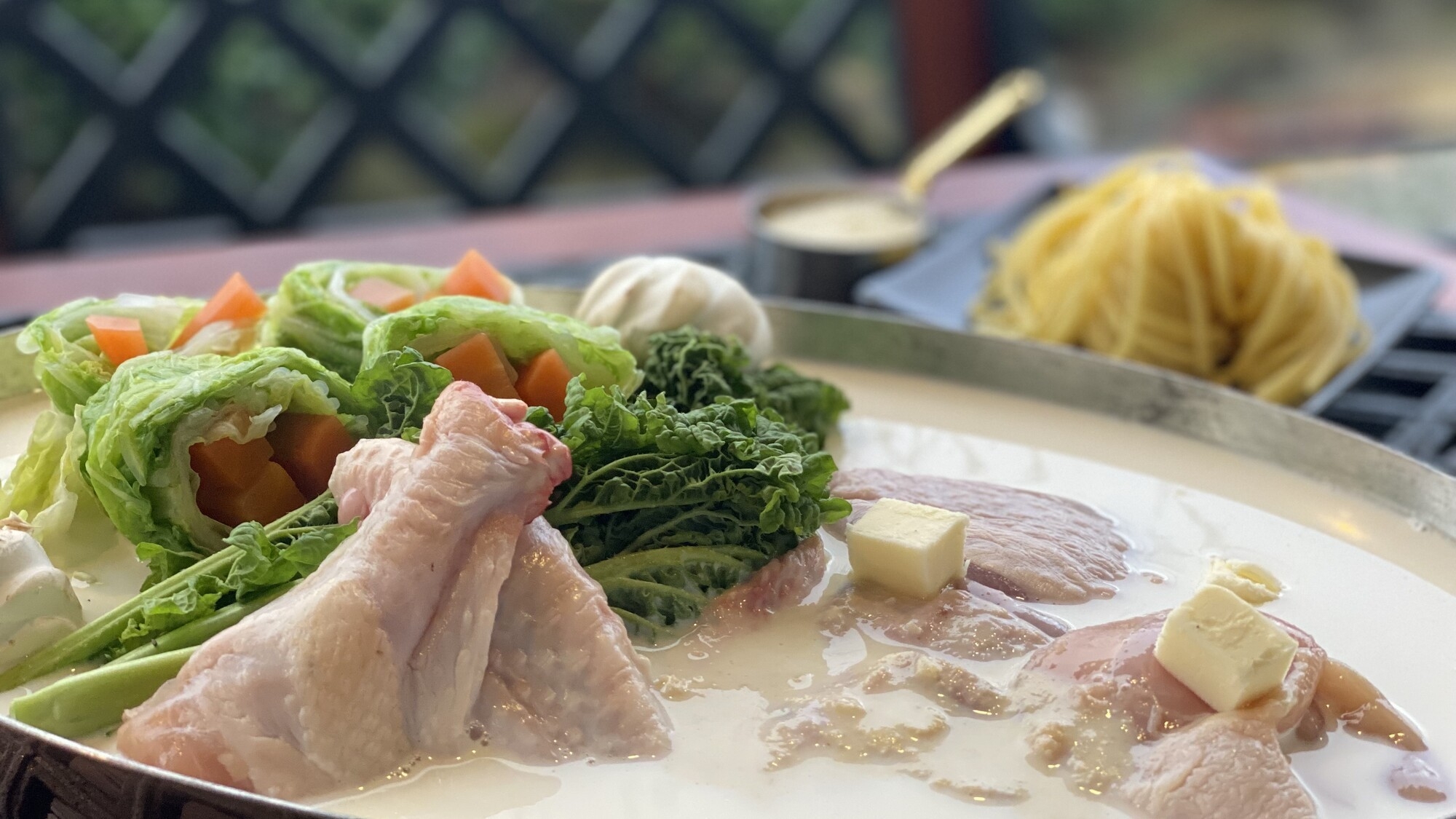 【冬季限定】シェフ特製の軍鶏鍋つき特別プラン(ワイナリーBBQ)