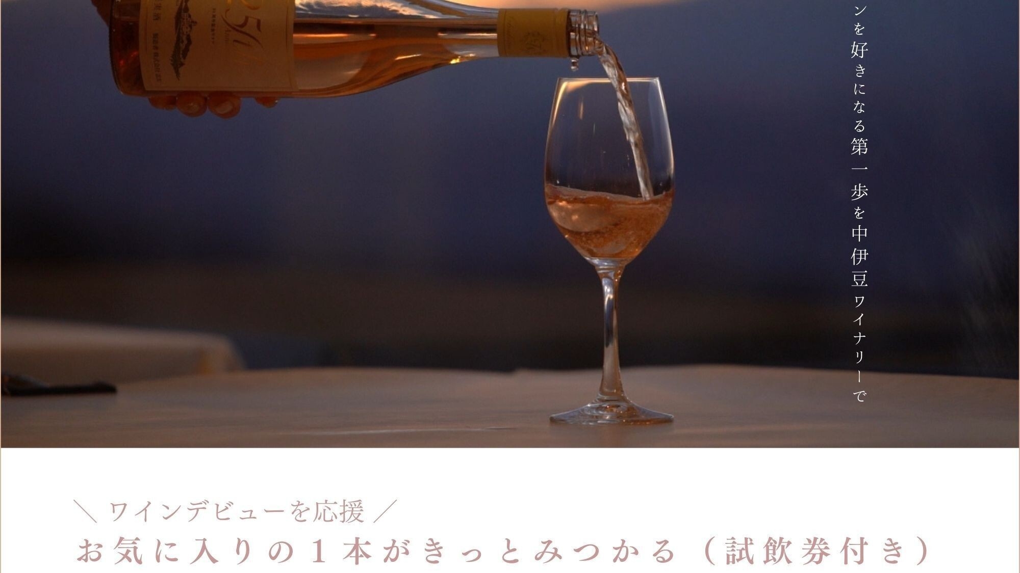 【ワインデビューを応援】お気に入りの１本がきっとみつかる（試飲券付き）