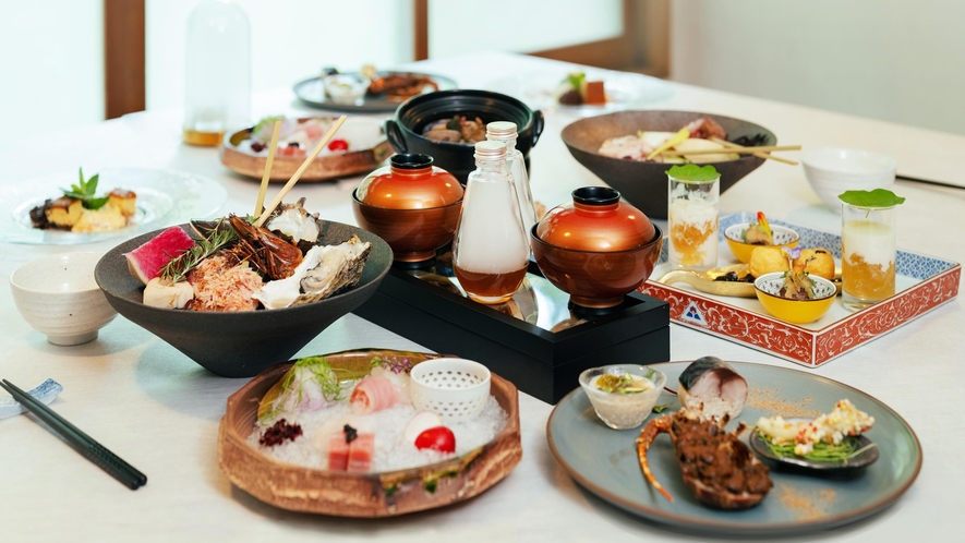 【夕食一例】日本の食文化を巡るご夕食を提供致します