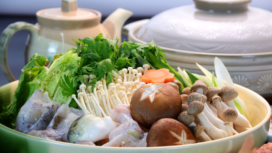 【1泊2食付き・フグコース／セイコガニ付き】若狭の冬の味覚！若狭のおいしいフグを余すことなく！