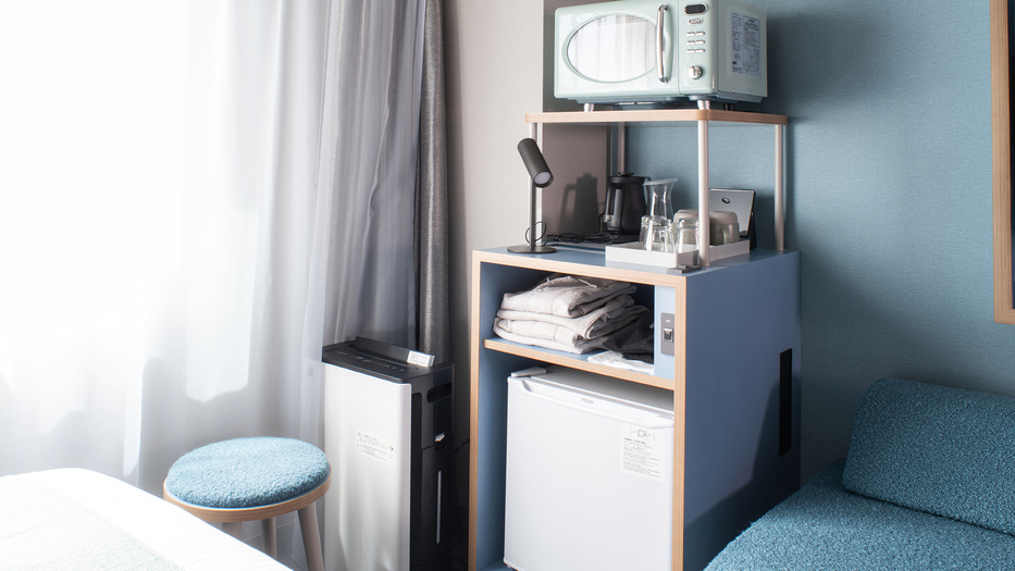 ツインルーム★客室は青、緑、ピンクの3種類ございます。