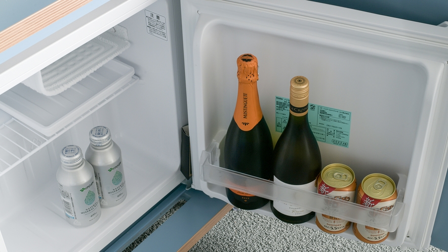 BABAスイート冷蔵庫★庫内にご用意しているアルコール類はご自由にお飲みいただけます！