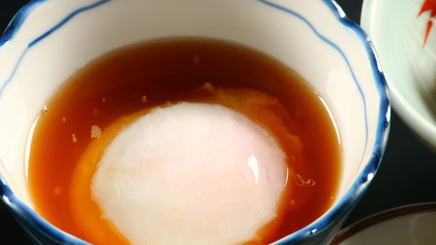【朝食】 温泉卵