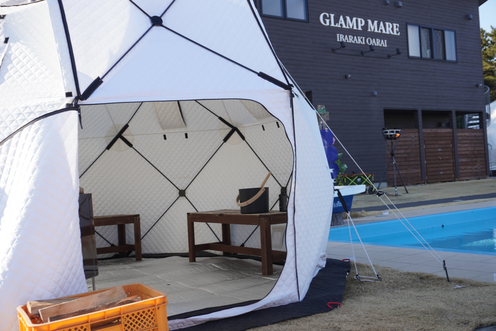 Sotoburo製大型テントサウナ