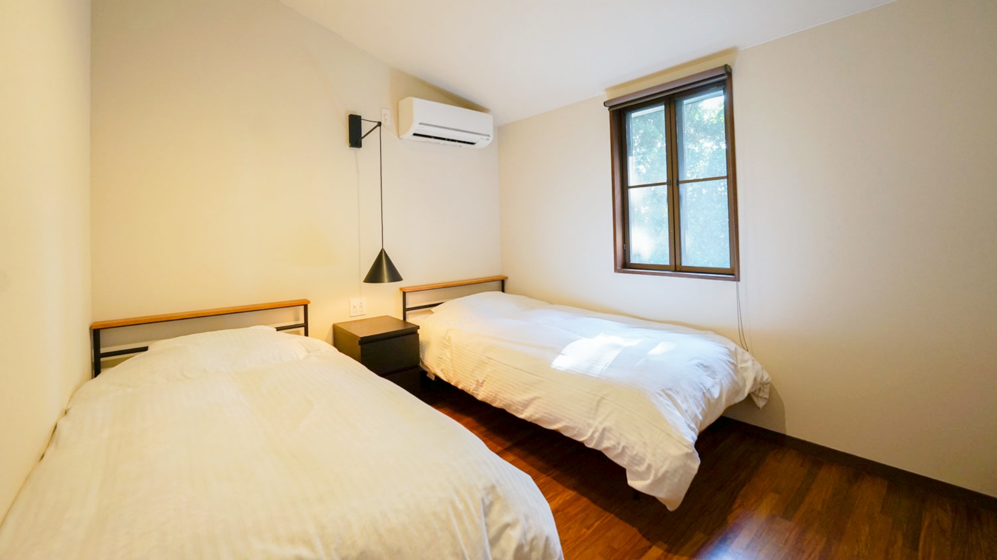 ５つの寝室があり最大14名まで宿泊可能。(エキストラベッド使用時）