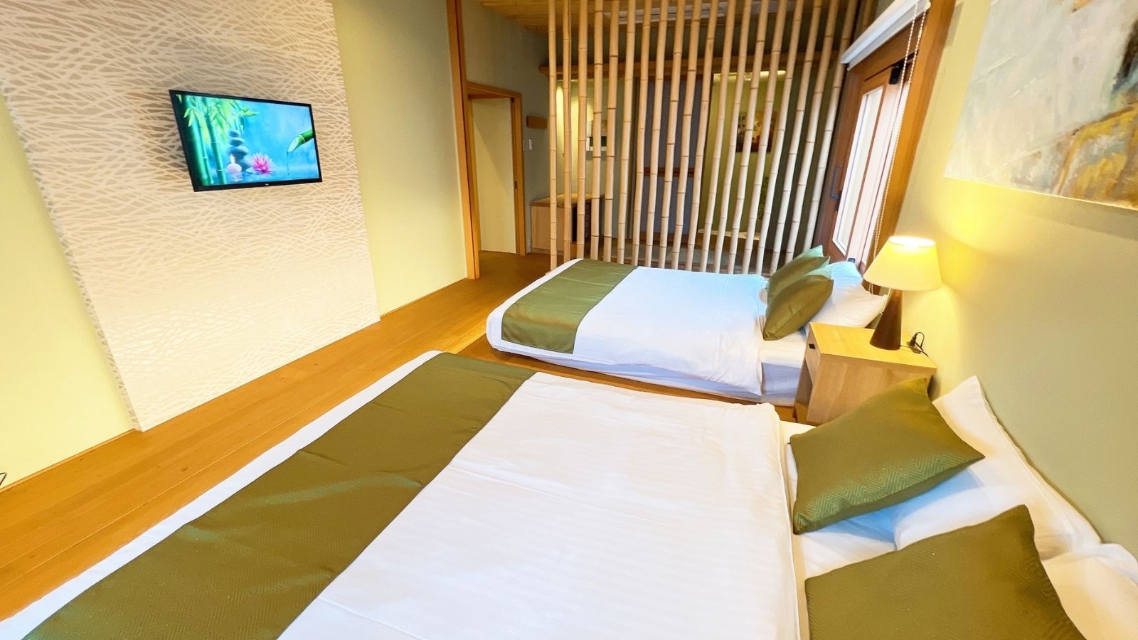 【206号室】ツインベッドでゆったり過ごせる一室