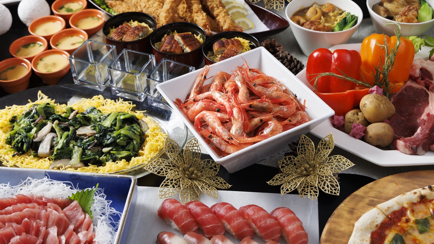 【基本プラン】夕食前半〜湯めぐりの旅〜「ユネッサン」＆「森の湯」が入り放題〜1泊2食
