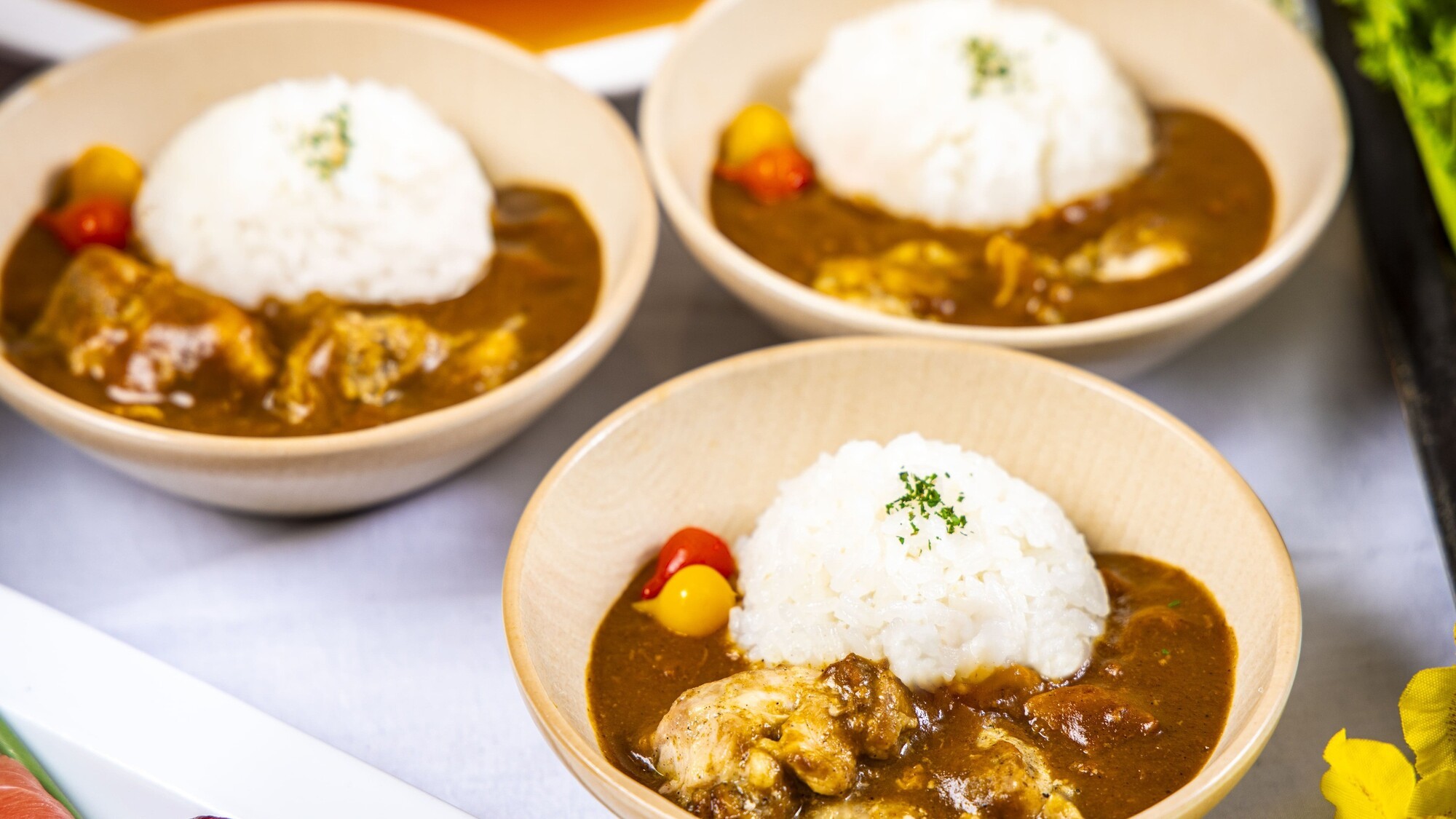 春の夕食ビュッフェ（一例）