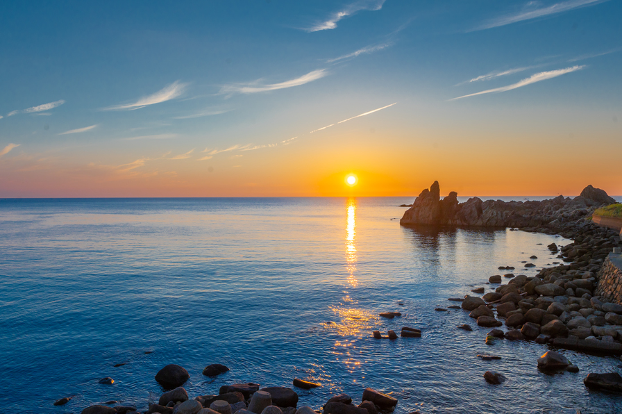 夕日