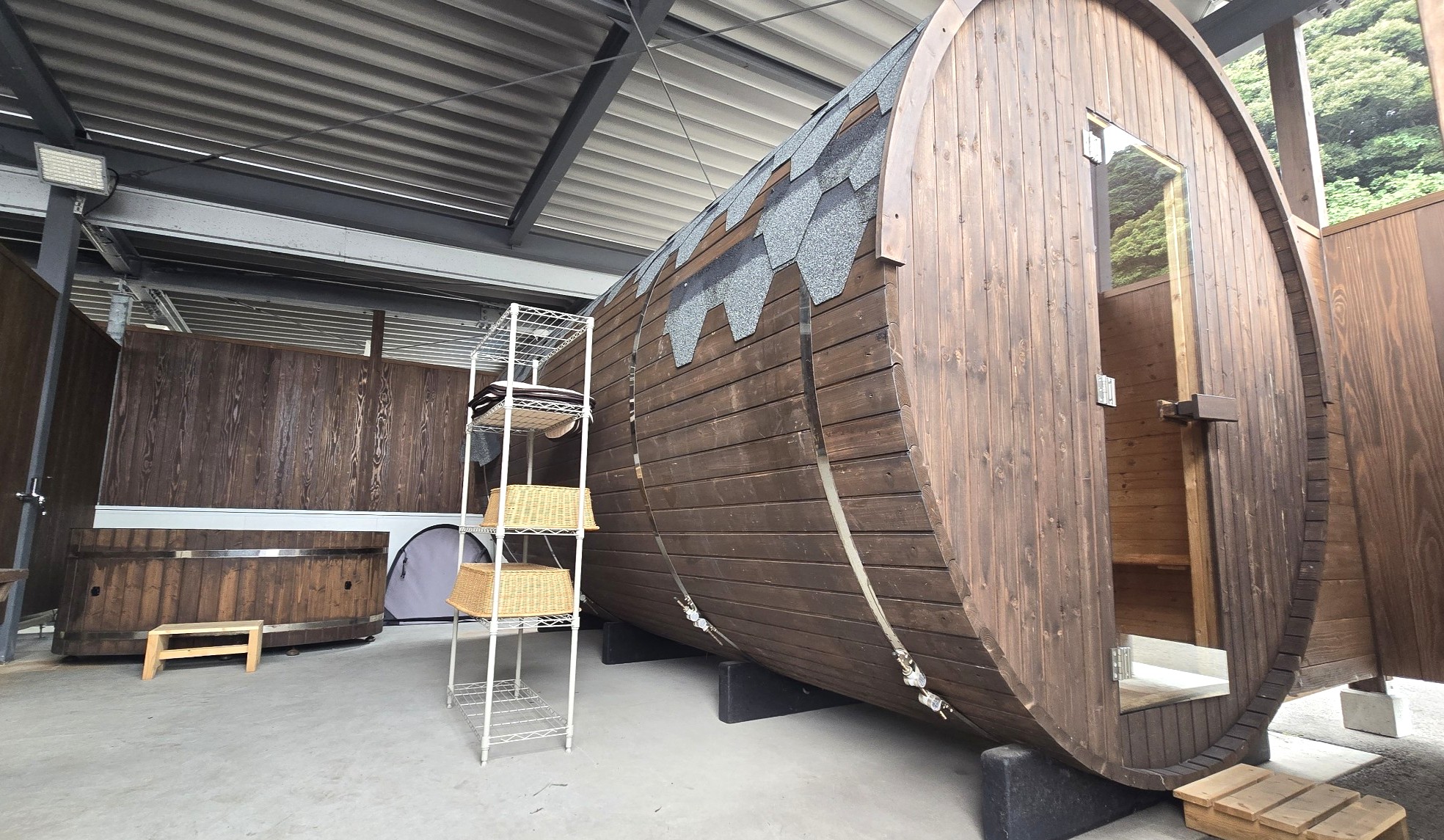 【貸切バレルサウナ】1時間お好みの温度でじっくり汗をかいてください♪