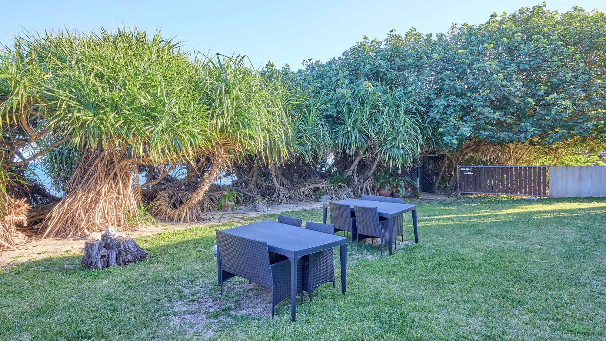 ・【テラス】天気が良ければ満天の星空を一望！沖縄の天然プラネタリウムをぜひご堪能ください