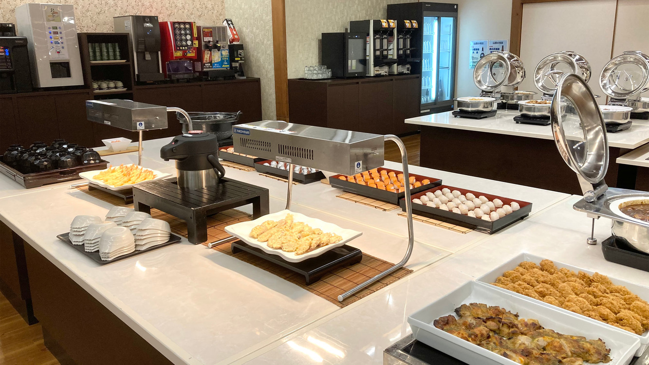 ホテル君佳 夕食ハーフバイキング一例