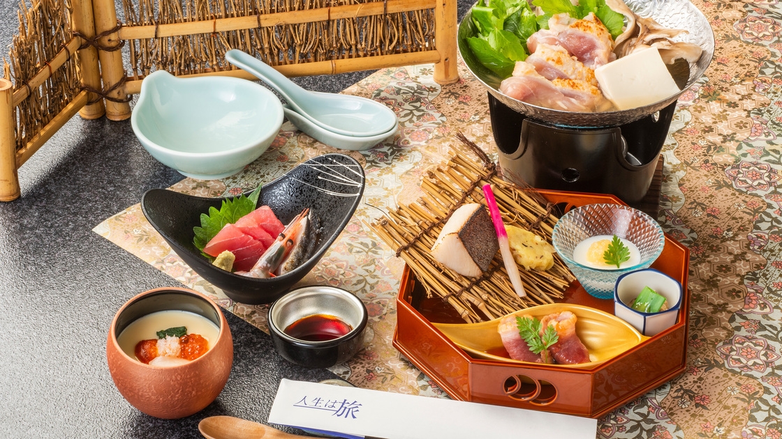 ◆【春の訪れ】さくら温泉通りの桜を満喫！1泊2食付創作和食膳＋ハーフバイキングプラン