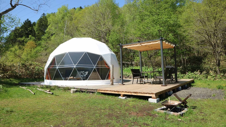 ・【グランピングドーム】自然の中の幻想的なグランピングドーム！最大4名様まで宿泊可能です