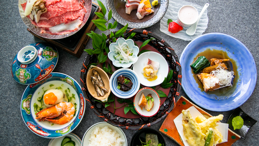 【さき楽30◇夕朝食付】たちばな会席プラン◇貸切風呂【夕食時フリードリンク】
