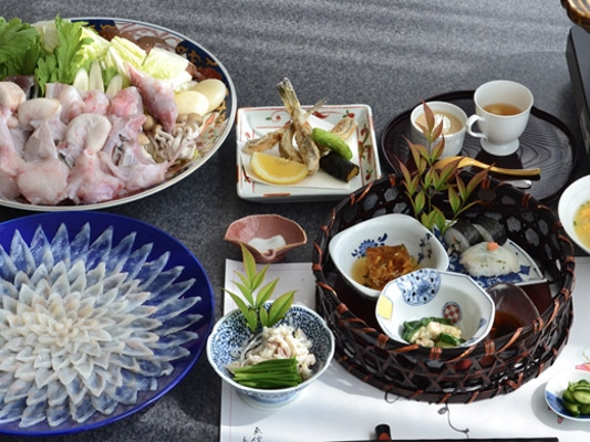 【夕朝食付】◇ふぐコース◇プラン【夕食時フリードリンク】