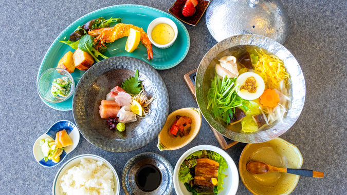 【夕朝食付】料理長おまかせ - ながさき御膳プラン◇貸切風呂【夕食時フリードリンク】