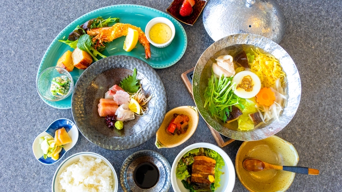 【スタンダード】2食付き◇料理長おまかせ - ながさき御膳プラン◇貸切風呂◇フリードリンクラウンジ◇