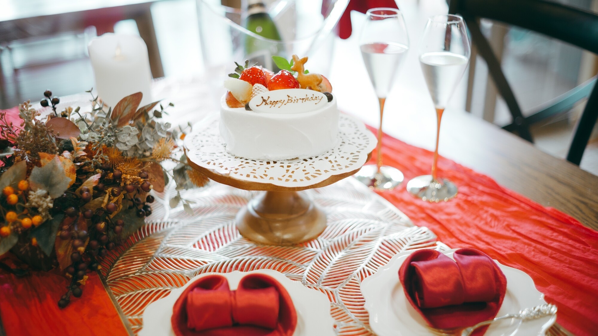 【Premium Anniversary☆】〜大切な人と、ちょっと贅沢な食事でお祝い〜【2食付き】