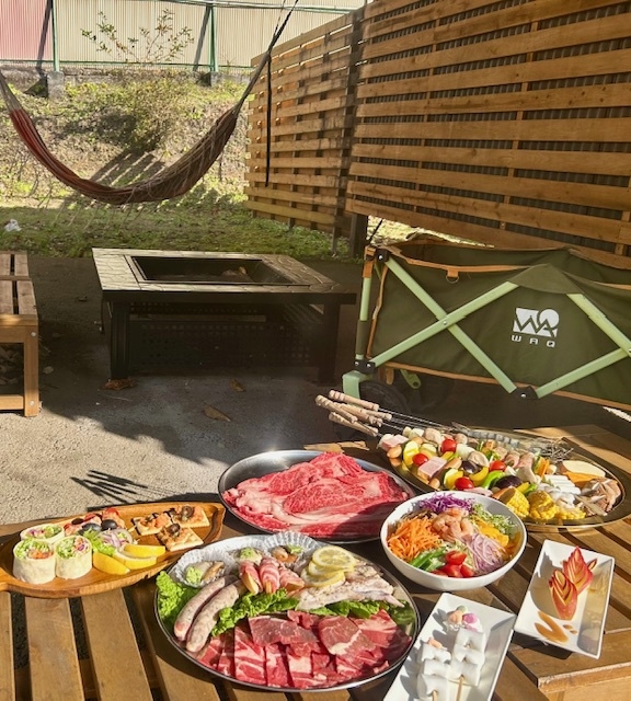 ☆彡お得♪国産牛＆採れたて野菜炭火焼き満喫BBQステイ☆彡