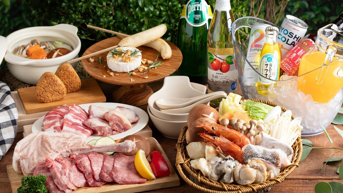 【冬限定★豪華BBQ×お鍋プラン】贅沢な食事で心身ともに暖まる♪サウナ＆露天風呂を満喫！＜2食付き＞