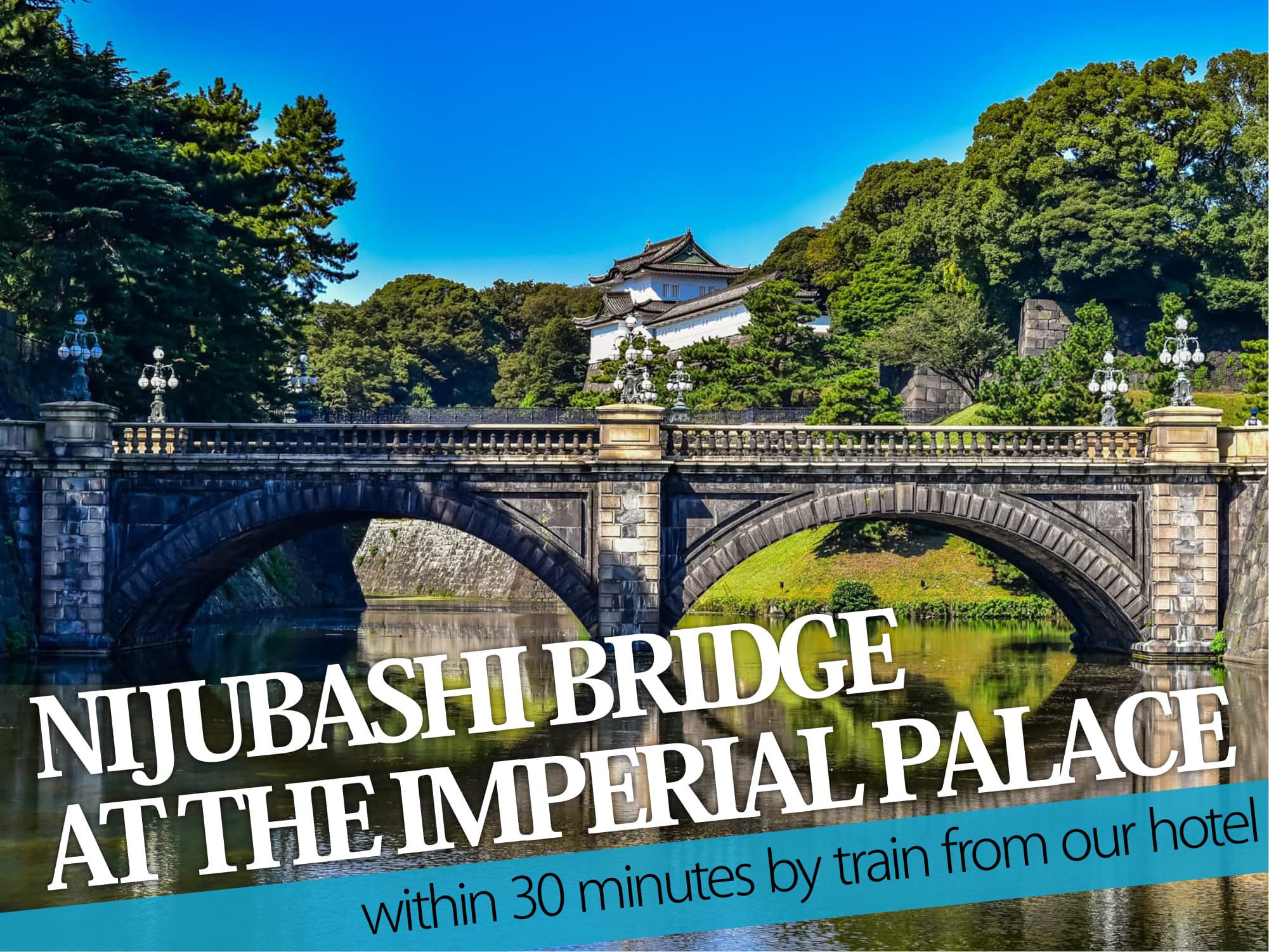 Nijubashi Bridge At The lmperial Palace（皇居の二重橋）
