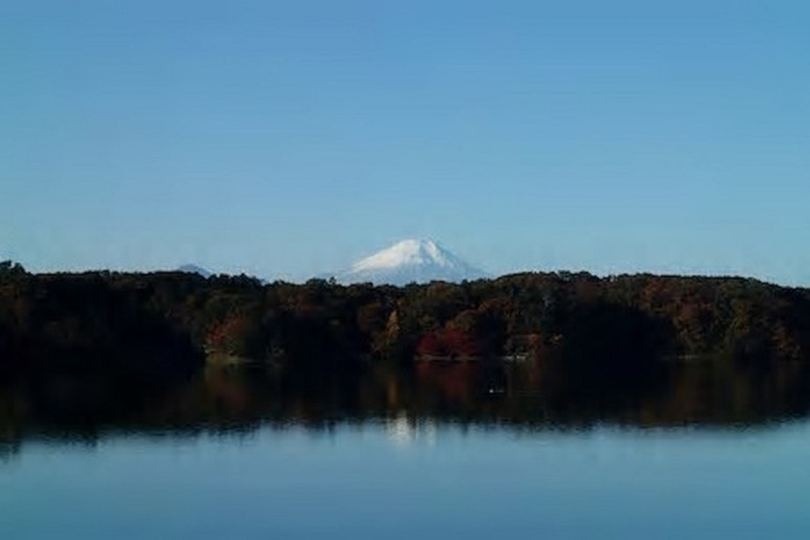 多摩湖(徒歩2分) 富士山