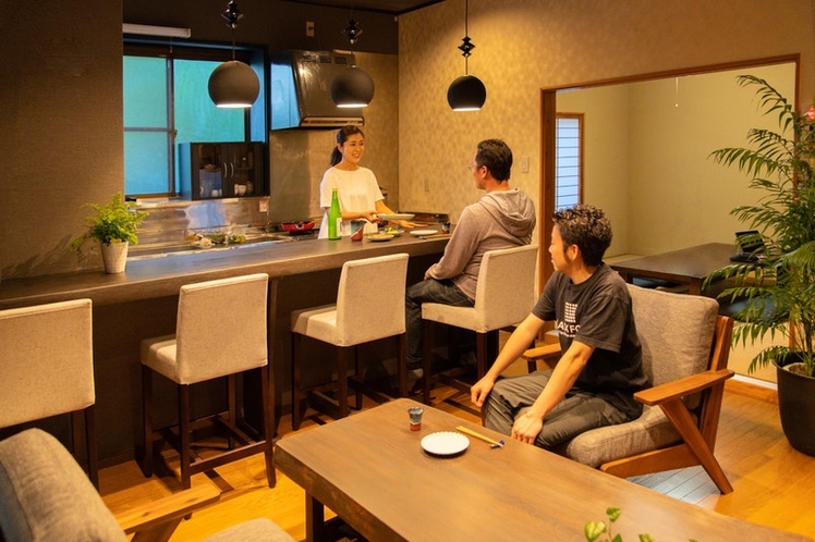 リビングでゆったりお寛ぎください