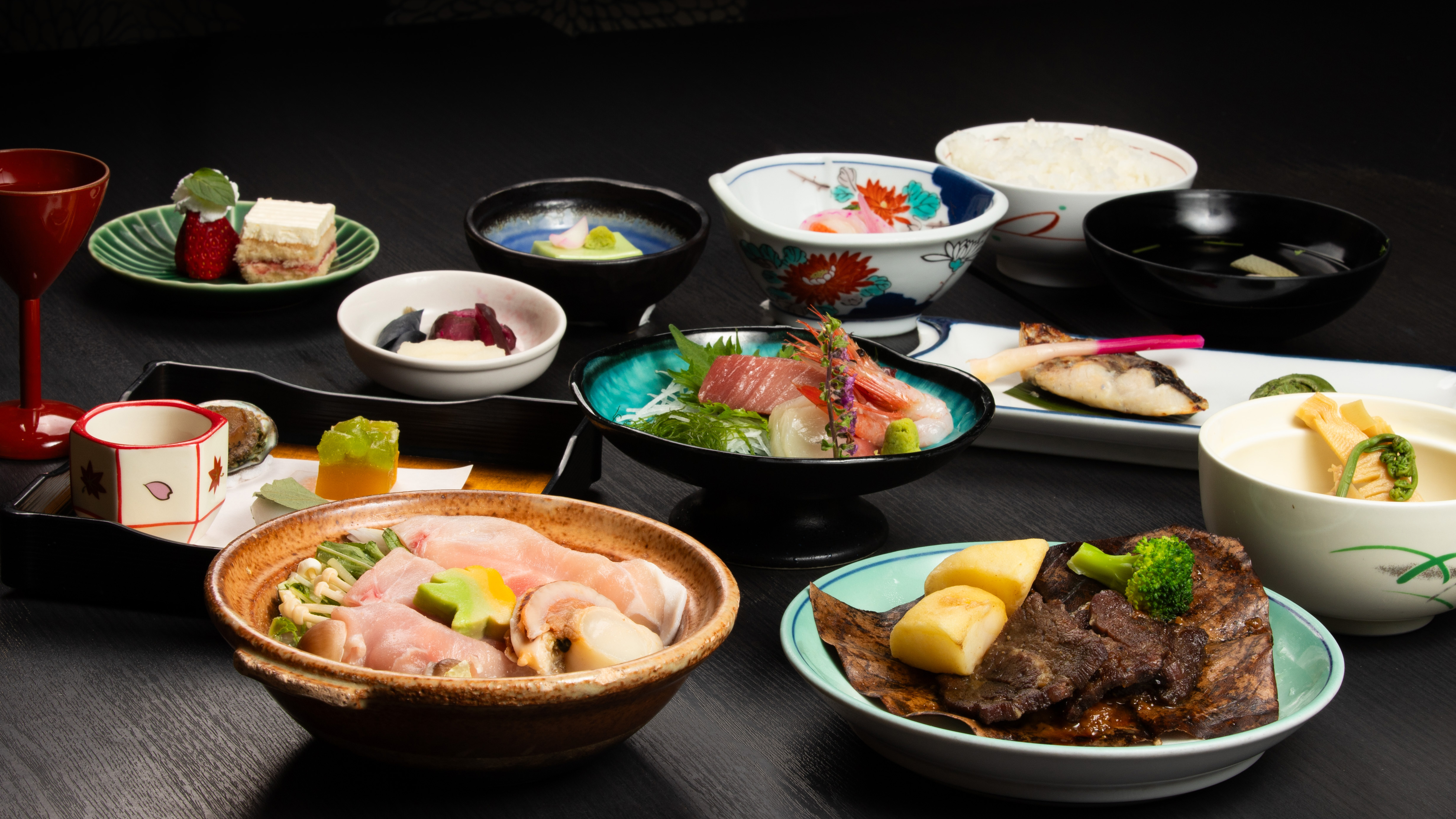 グレードアップ会席は個室お食事処で