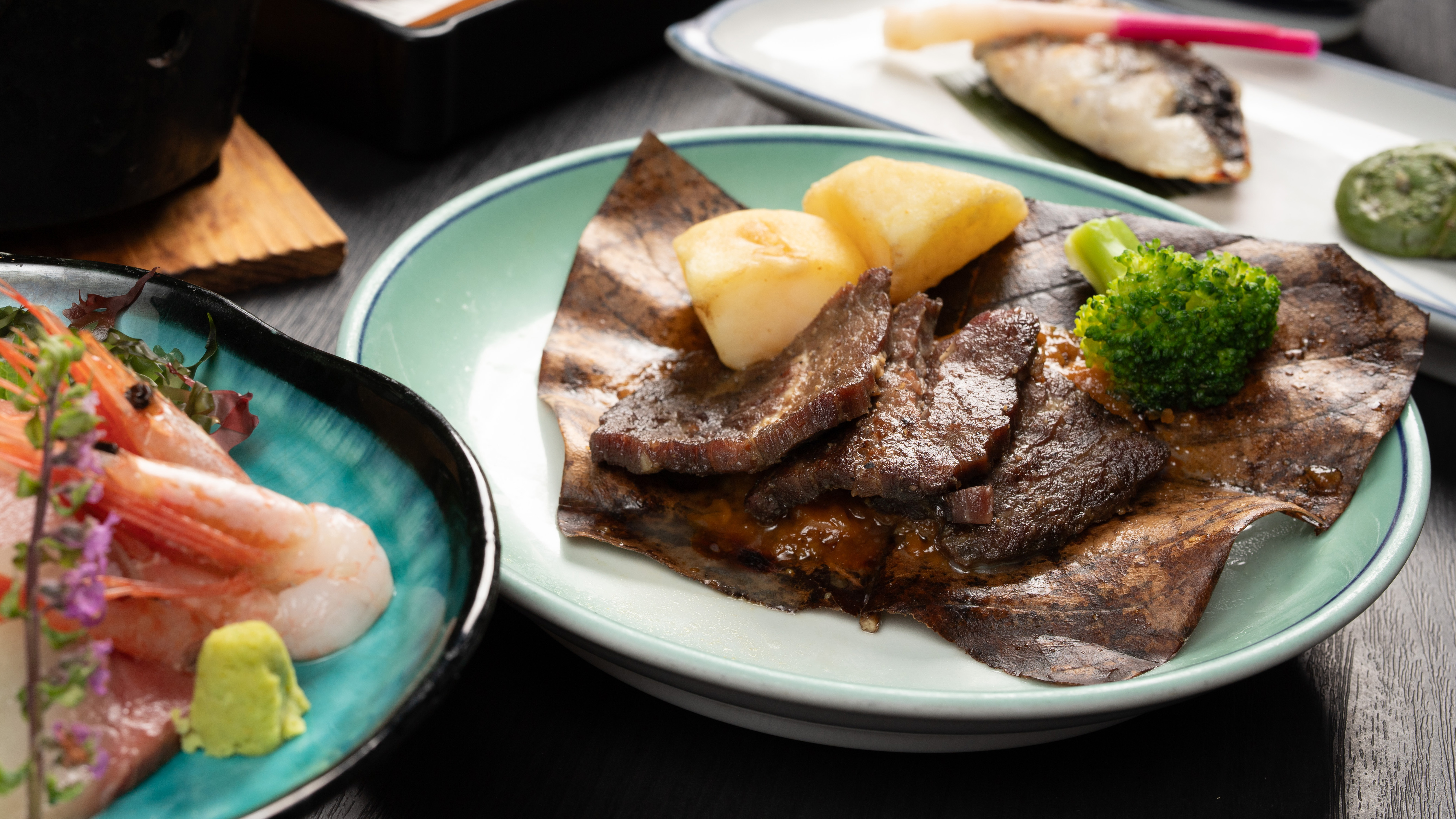 グレードアップメニュー　牛肉の陶板焼