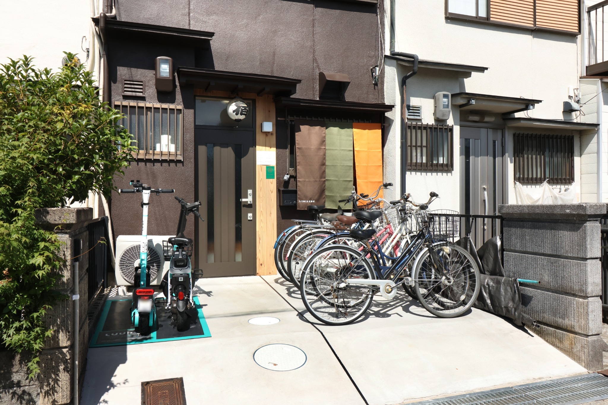 Luup(有料)自転車(無料)利用可能