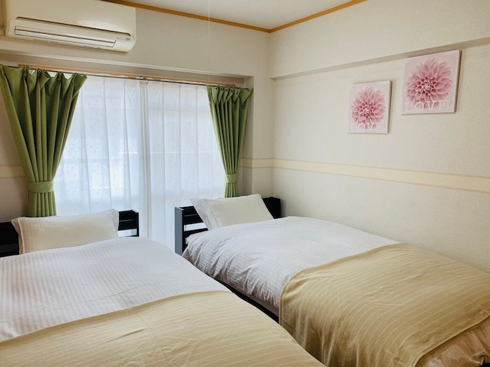 寝室1:シングルベット×2