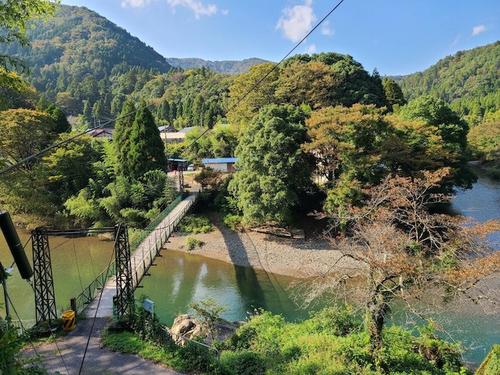 鮎はうすから見える高時川