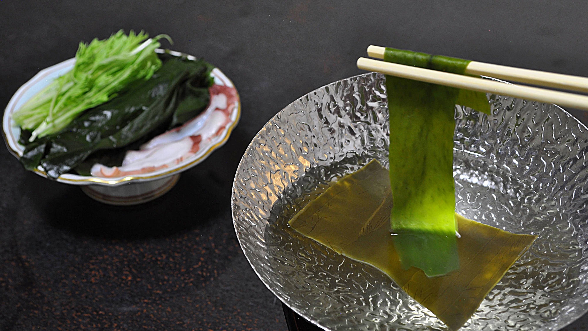 【三陸わかめ尽くし】絶景海を望む展望風呂と海の恵み！わかめしゃぶしゃぶ御膳（夕朝食付）