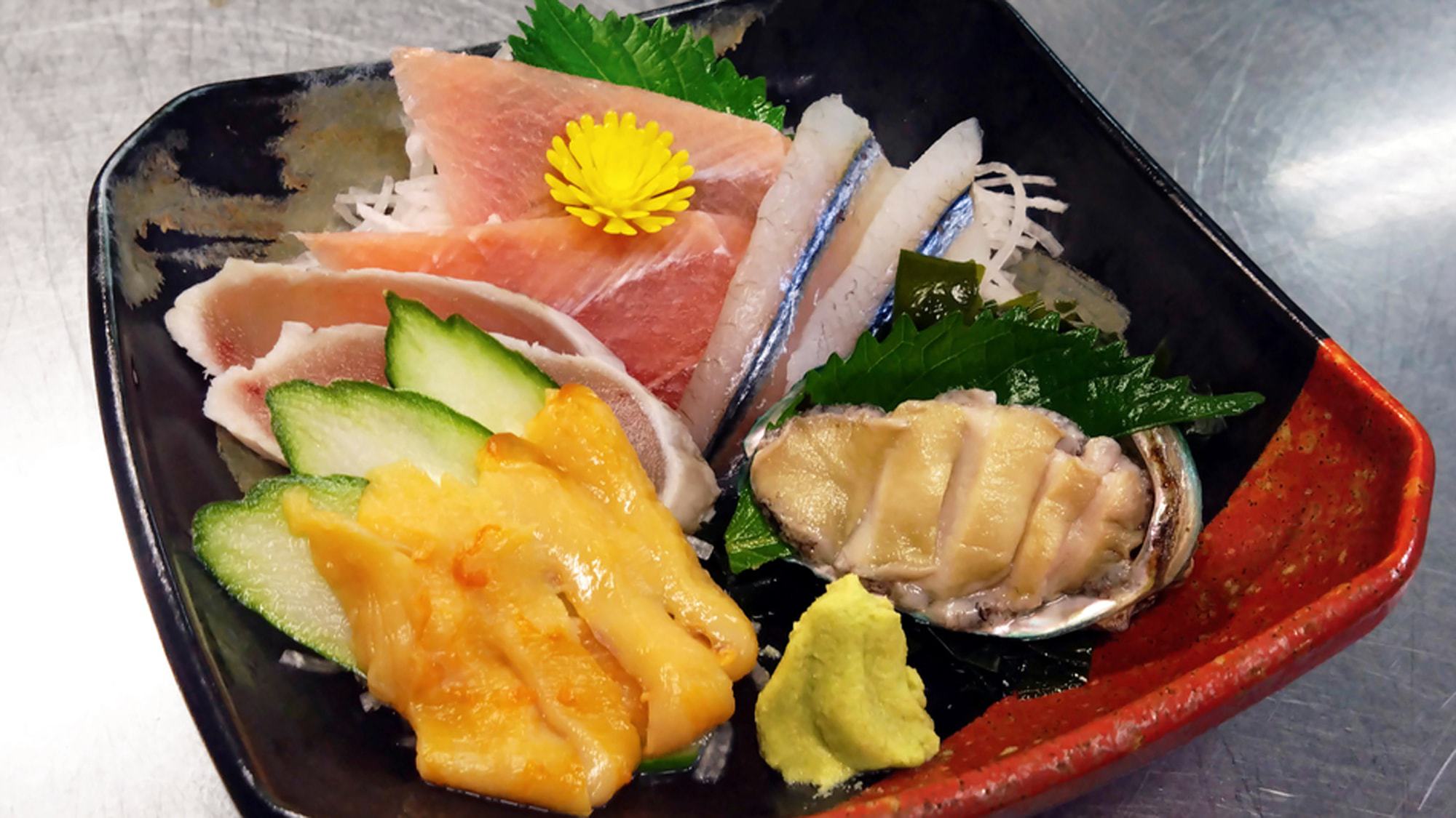 【秋の味覚！アワビとまつたけを堪能】秋の三陸海鮮陶板焼き御膳（夕朝食付）