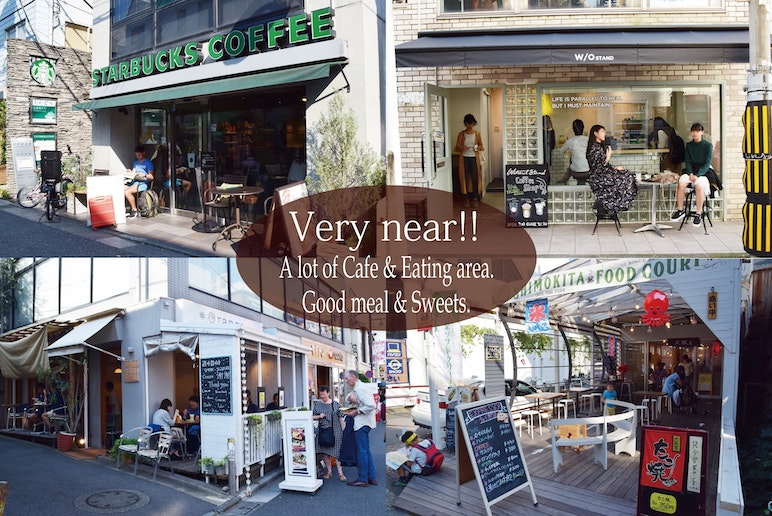 There are many coffee shops, cafes and sweets shop