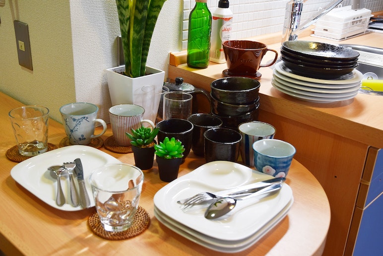 Enough tableware. Make your stay comfortable.