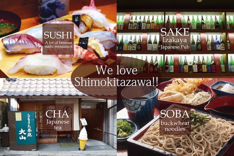 Authentic soba restaurants, sushi restaurants, tea
