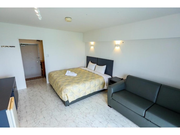 King Bed can be split, Sofa opens to Queen Size Be