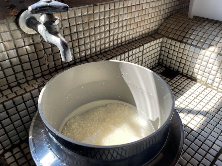 釜炊きごはんは、とても美味しいです。